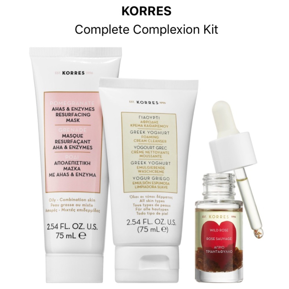 2/$70 KORRES Complete Complexion Kit